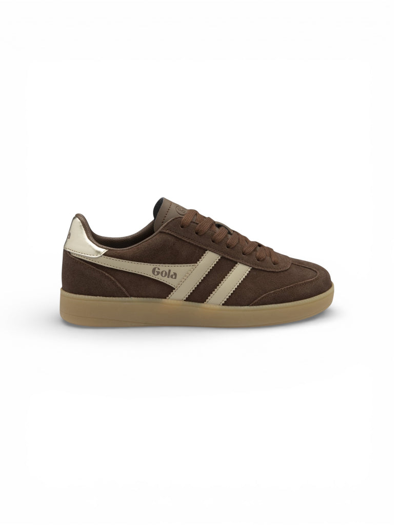 Gola Classics Women's Viper Dark Brown, Bone & Gold Trainers