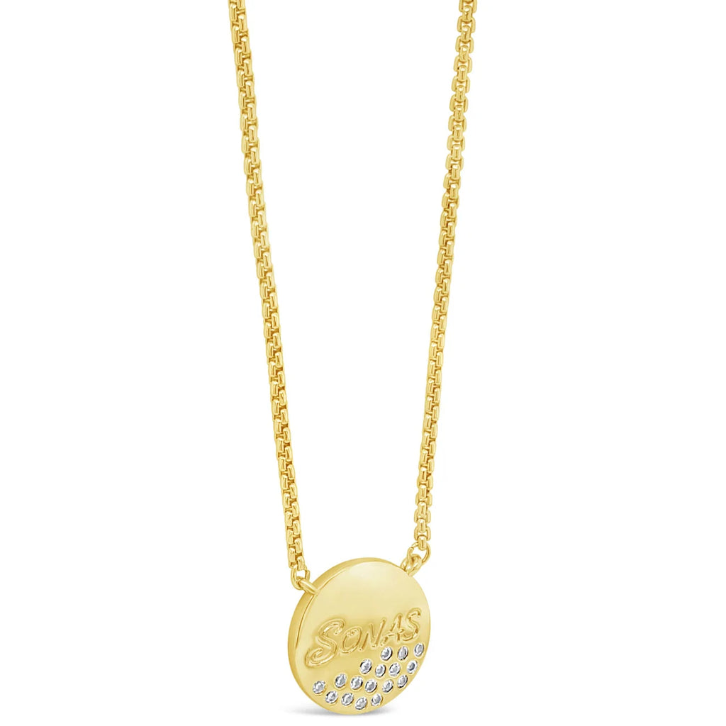Séala Gold Sonas Disc Necklace