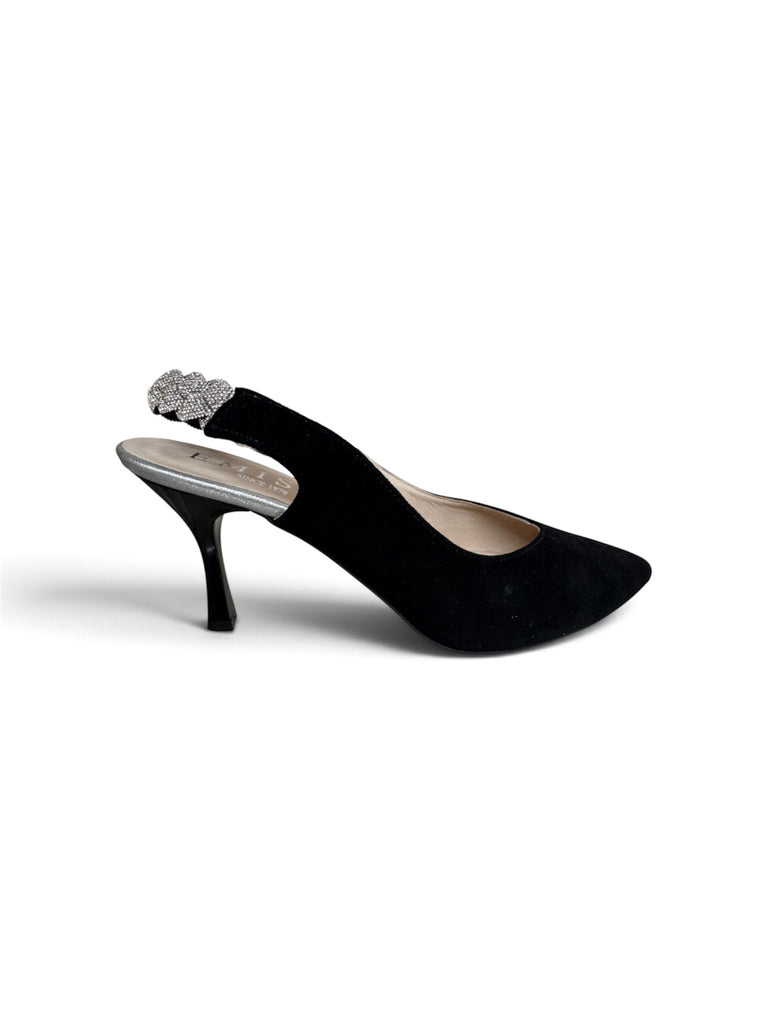 Emis Z7985/960 Black with Crystal Slingback