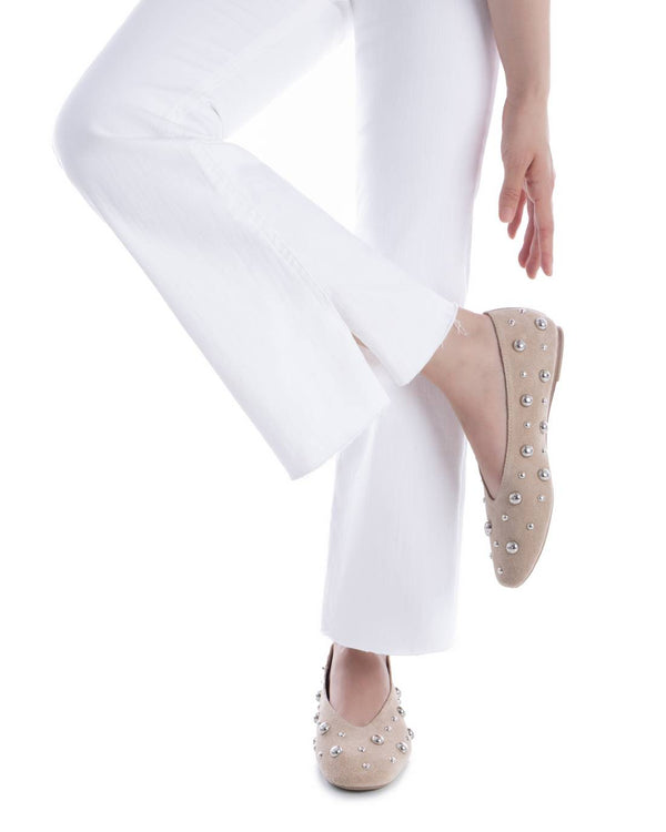 XTI Taupe Studded Pump 145283