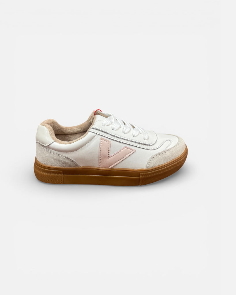 Drilleys Eighty Chalky Blush Gum Sole Trainers