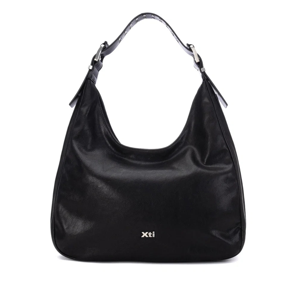 XTI 184671 Black Handbag with Stud Detail