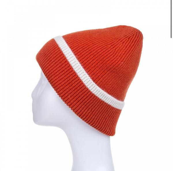 Orange & Cream Beanie Hat