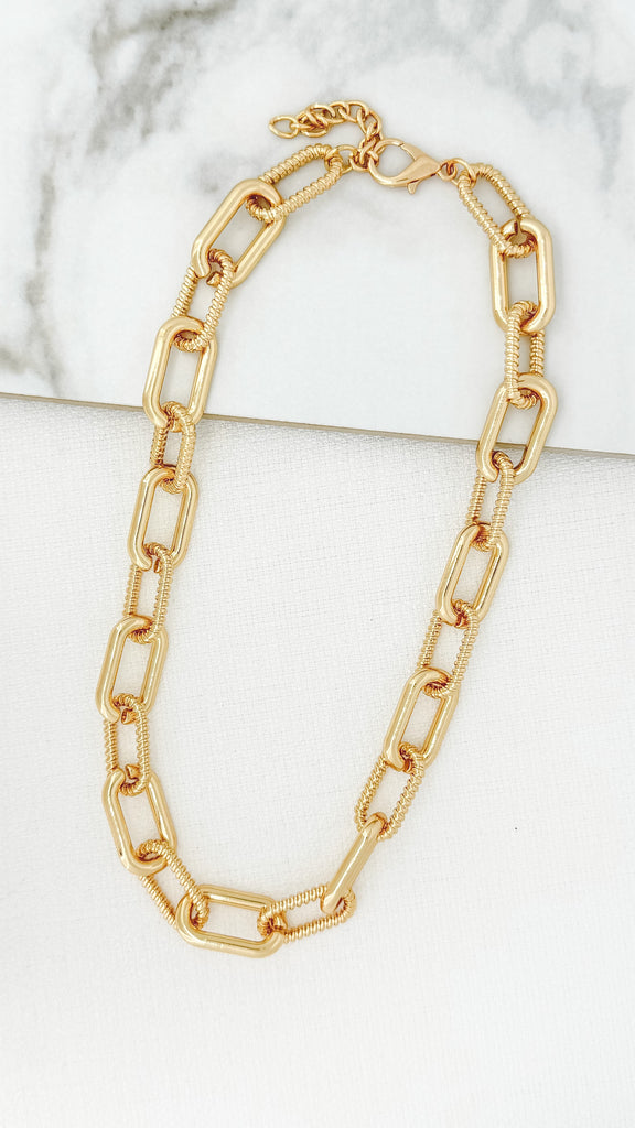 Gold Chunky Chain Necklace