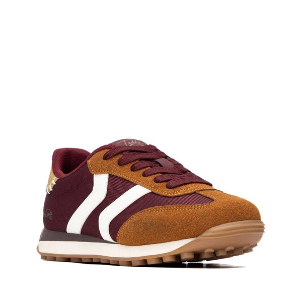 Teddy Smith 121138 Burgundy & Tan Trainers