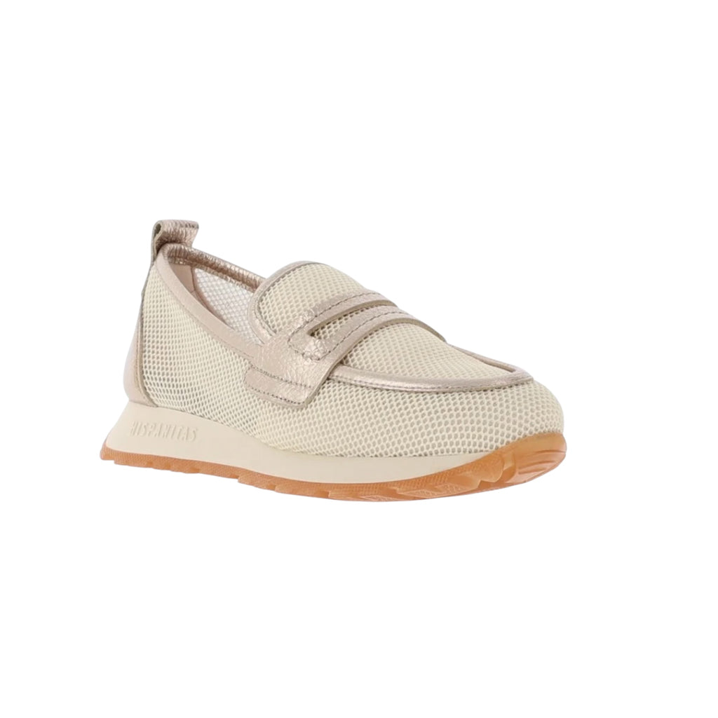 Hispanitas HV254043 Melbourne Latte and Gold Leather Loafers