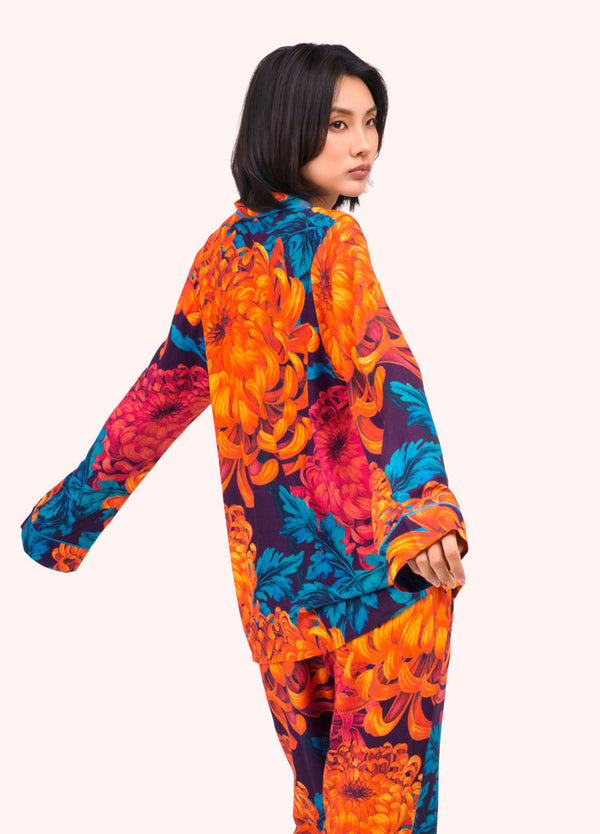 Powder Chrysanthemums Long Pyjamas
