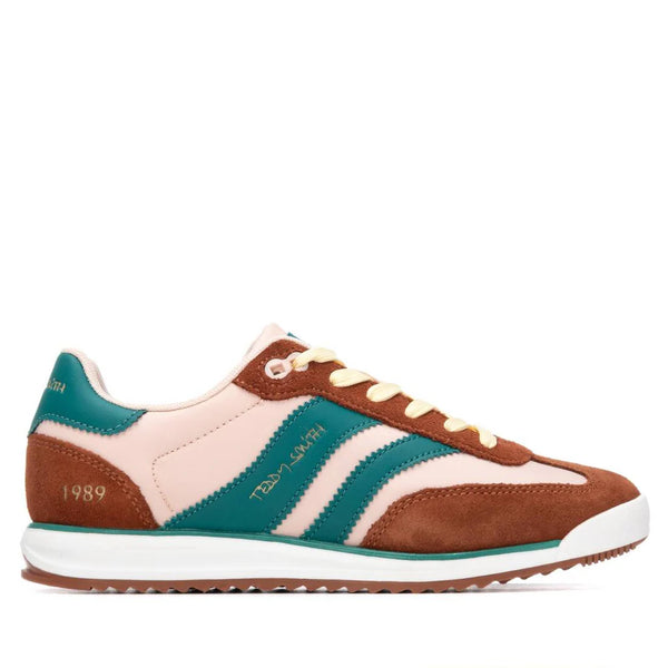 Teddy Smith Beige, Brown & Jade Trainers
