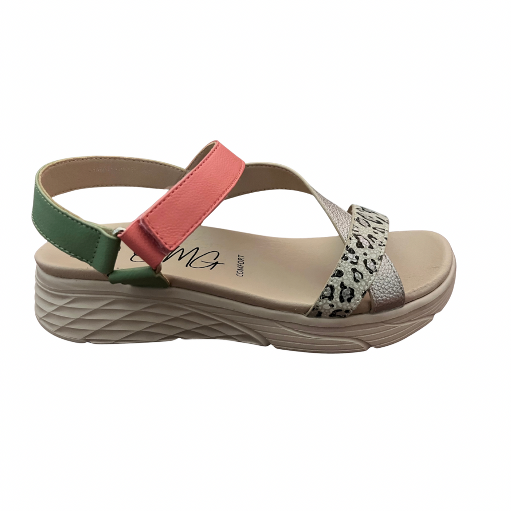 OMG Aswarby Peachy Wedge Sandals