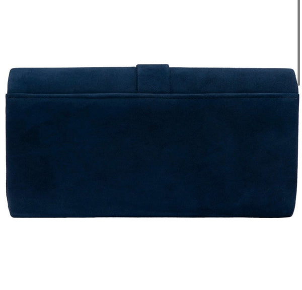 Lotus Navy Suede Aletta Bag