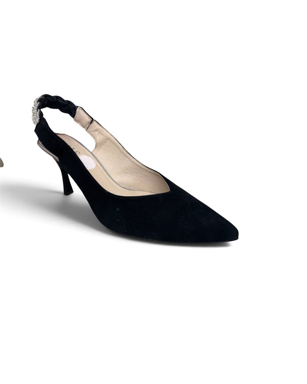 Emis Z7985/960 Black with Crystal Slingback
