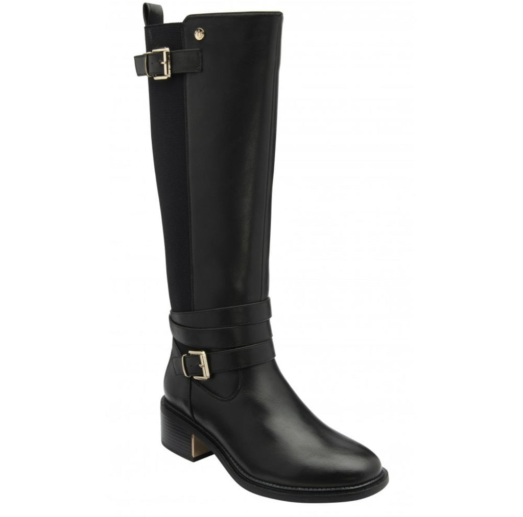 Lotus Black Freya Knee High Boots
