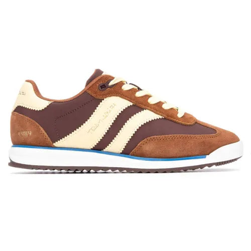 Teddy Smith Chocolate Brown & Cream Trainers