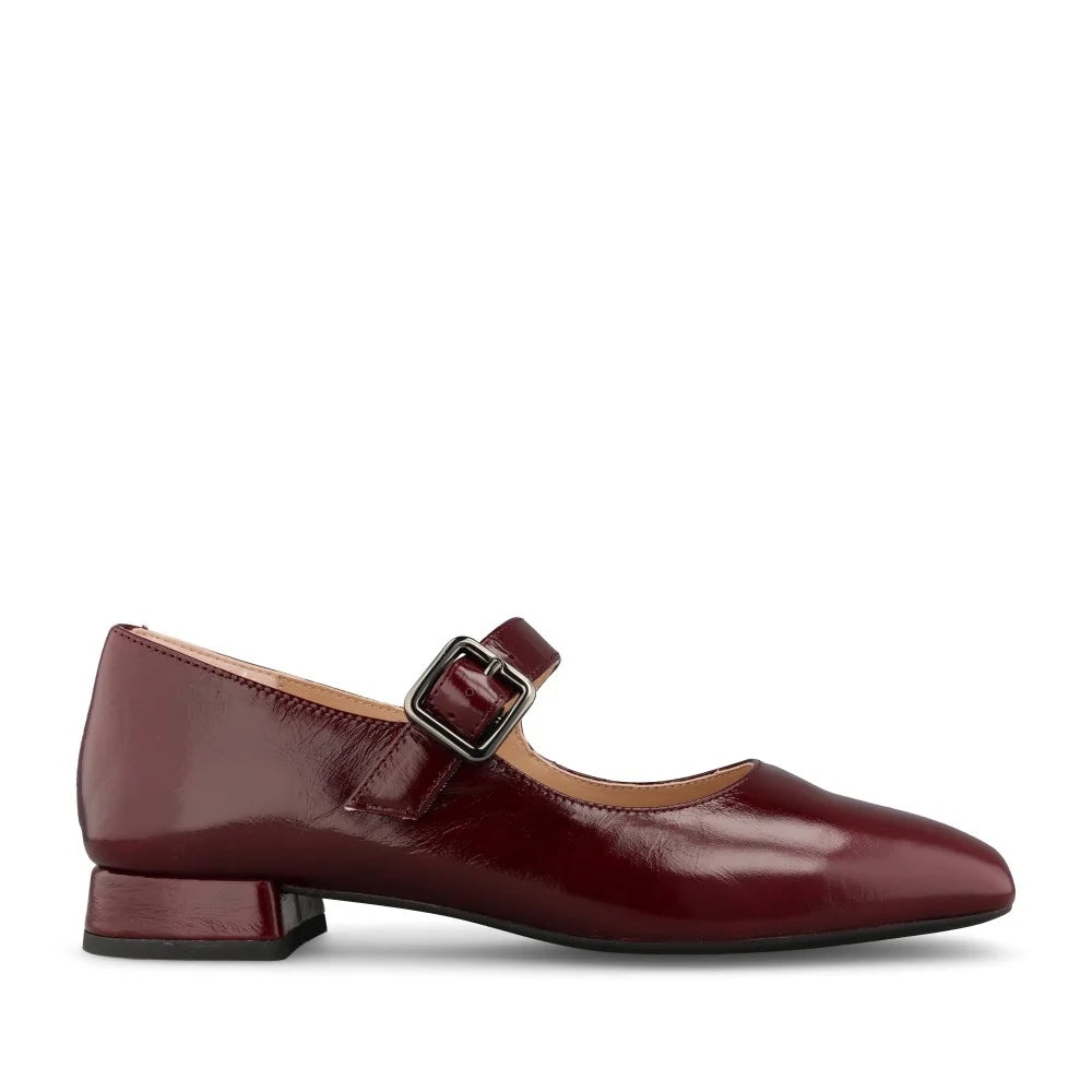 Unisa Culver Burgundy Patent Mary-Jane Shoes