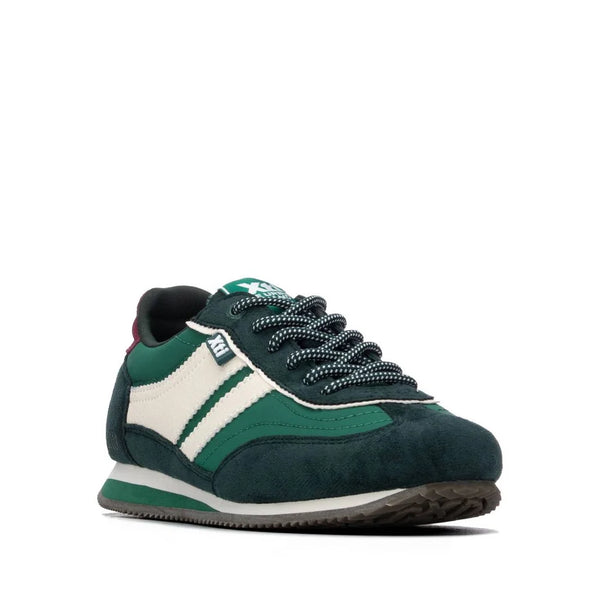 XTI 146118 Green, Cream & Burgundy Trainers