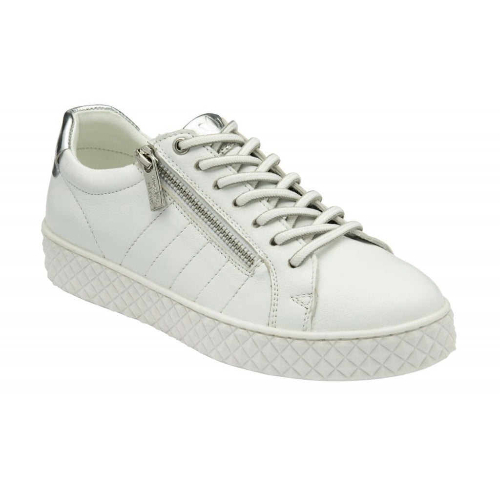 White Leather Soul Trainers | Stressless by Lotus