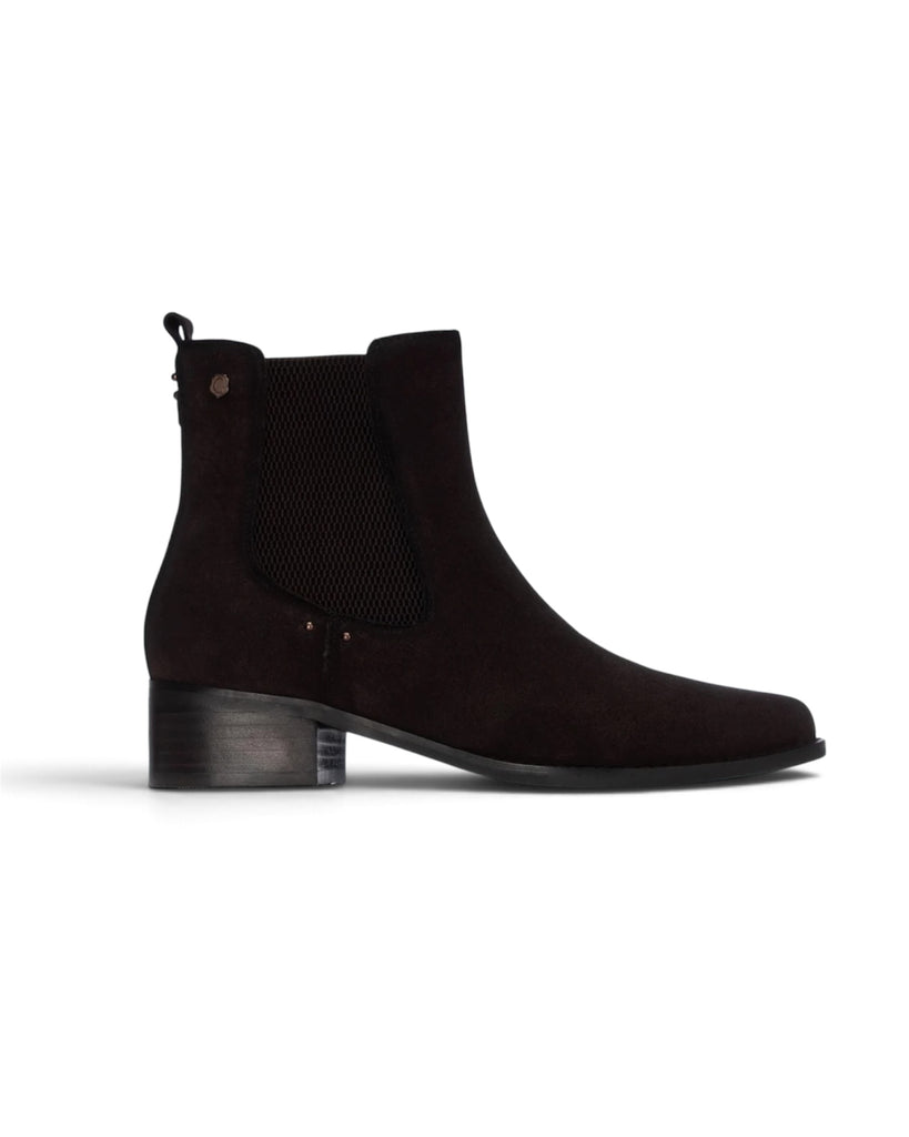 Carmela 164143 Brown Suede Heeled Ankle Boots