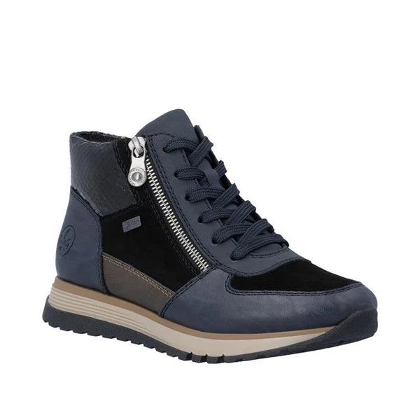 Rieker 49040-14 Navy & Black Boots