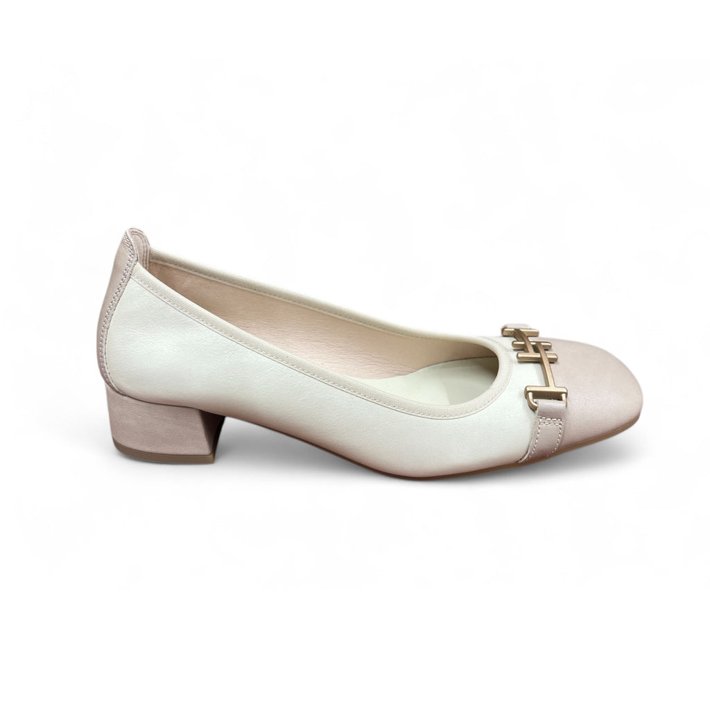 Hispanitas HV254078 Oporto Taupe & Champagne Ballerina Pumps