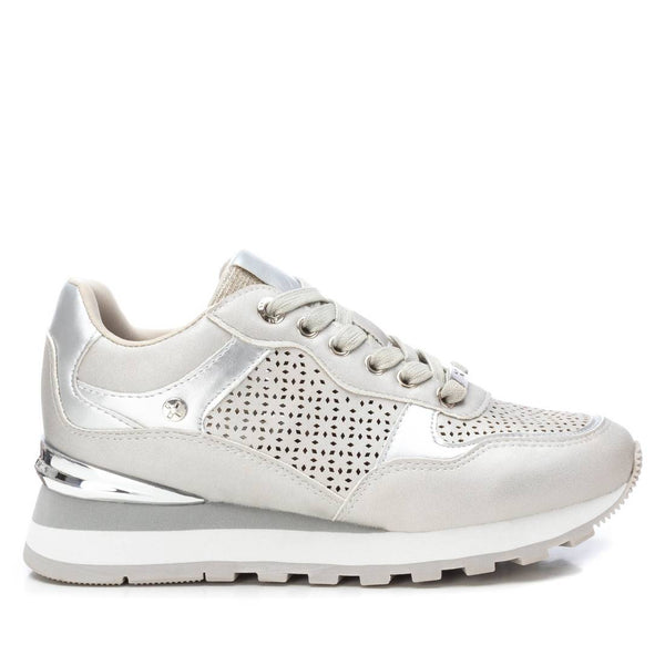 Silver Laser Cut XTI Trainers