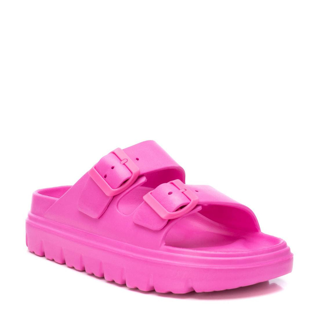 Fuchsia Pink Double Strap XTI Sandals