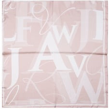 Pink Print Silk Neck Scarf