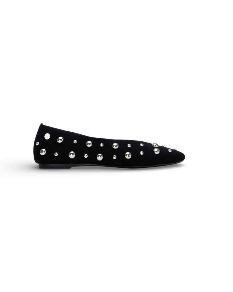 XTI Black Studded Pump 145283