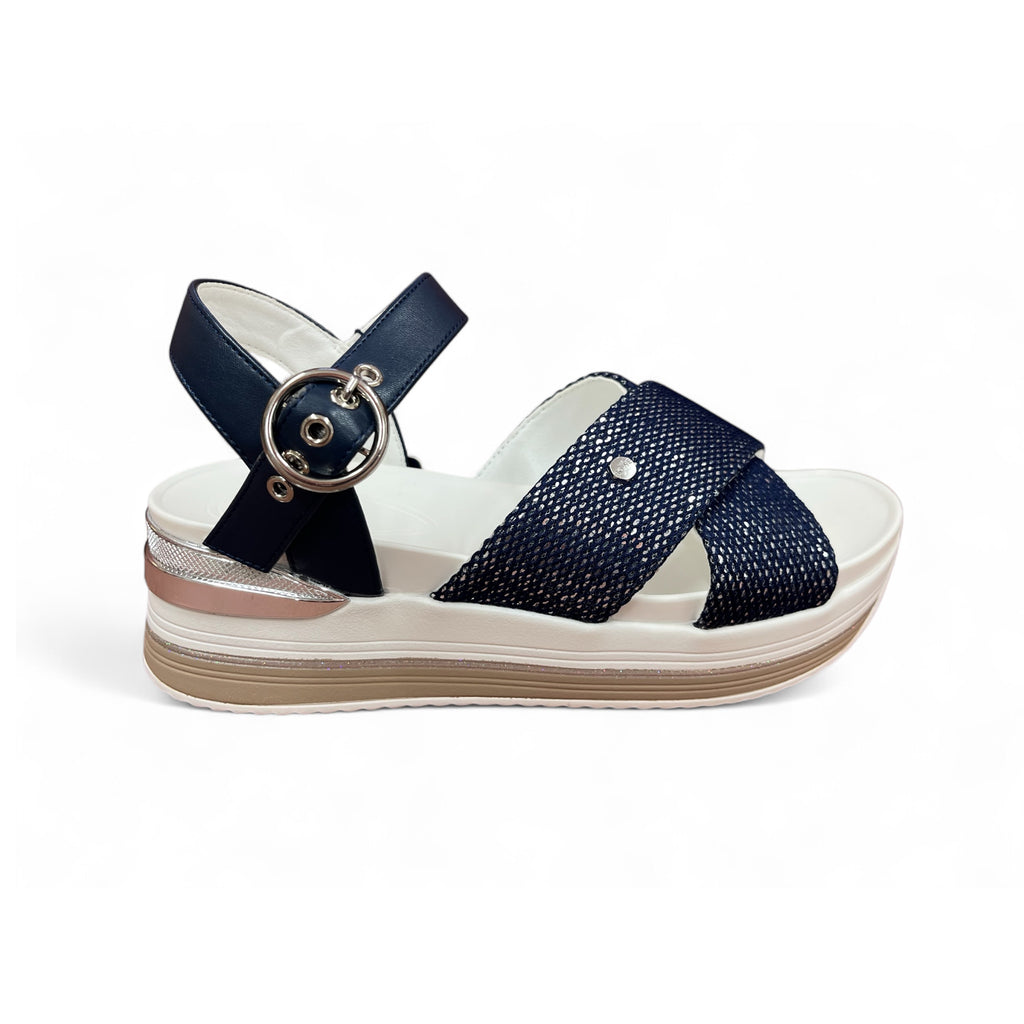Tommy Bowe Madia Admiral Navy Sandals