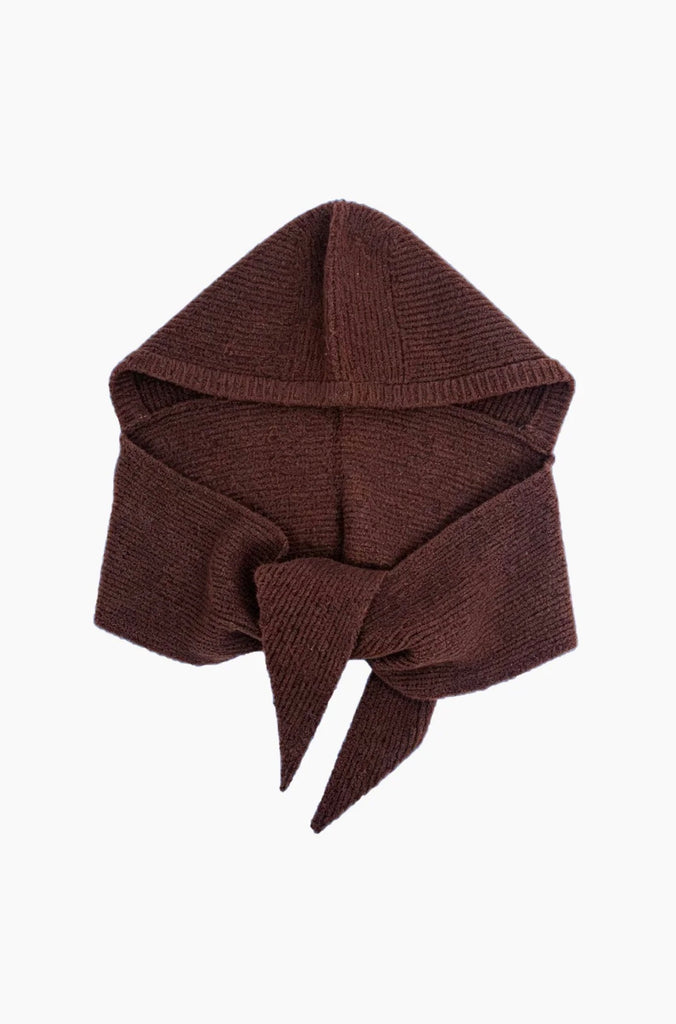 Brown Hooded Scarf