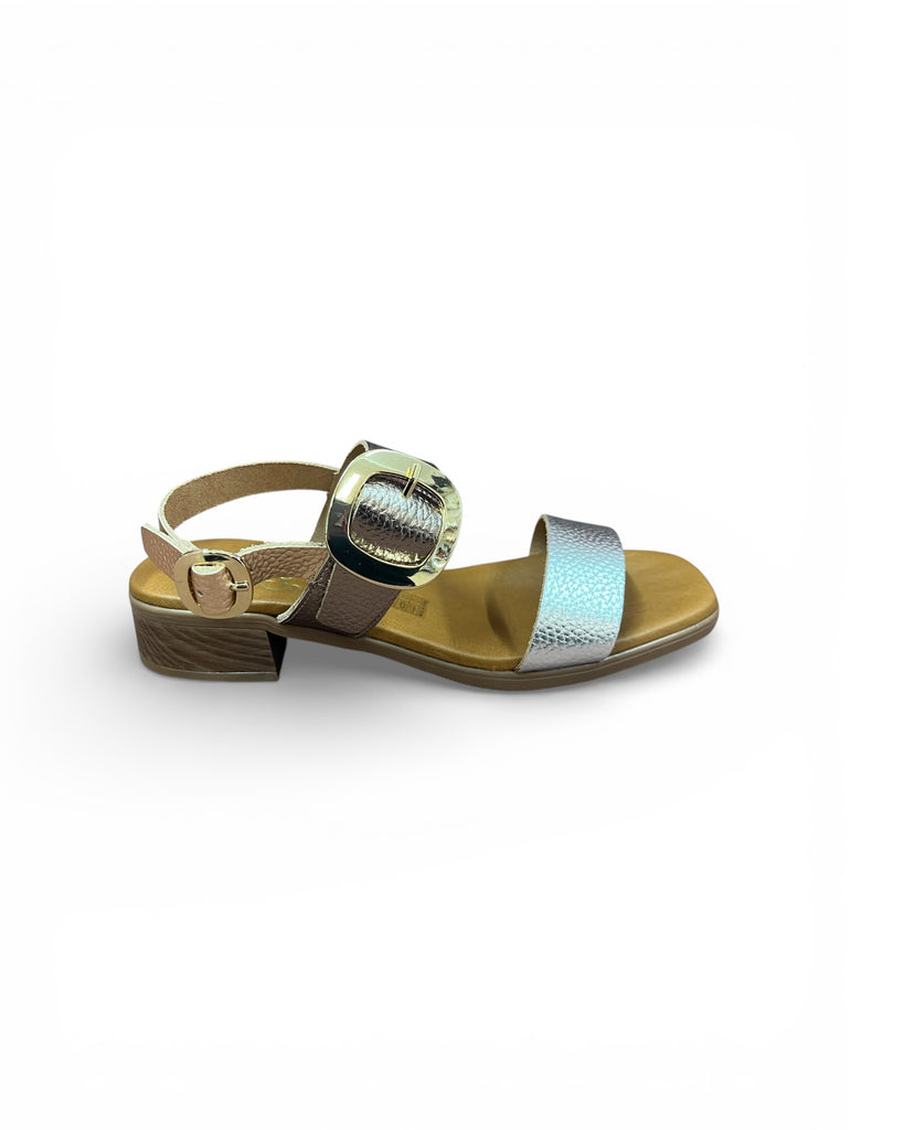 Oh My Sandal Multi Metallic Strappy Sandal 5894