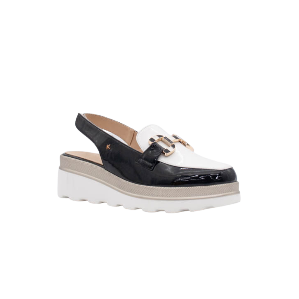 Kate Appleby Hawkfield Black Patent Slingback Wedge Loafers