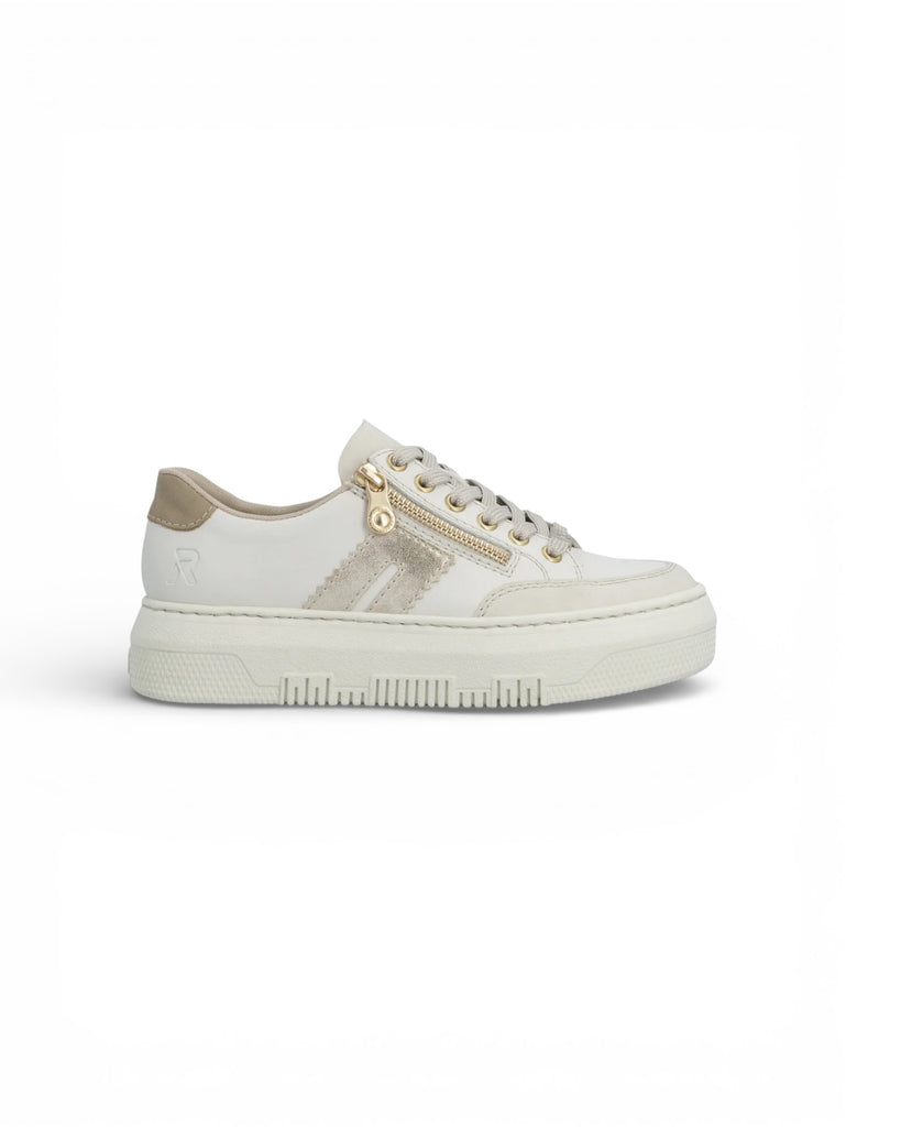 Rieker White Beige Trainers M1912-80