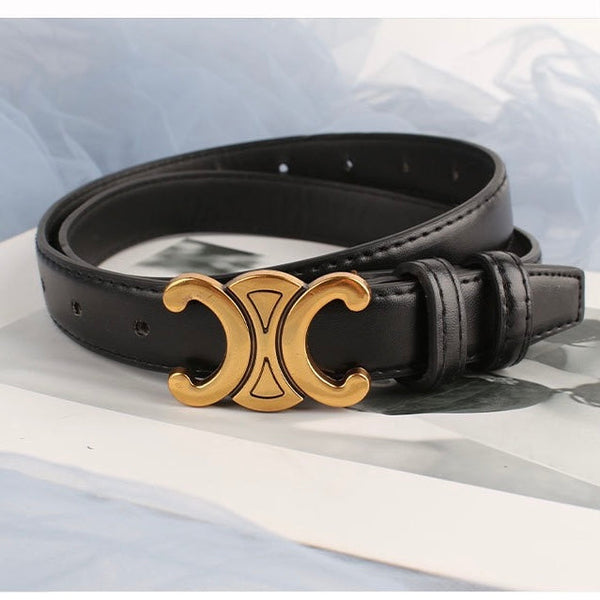 Black Gold Buckle Belt