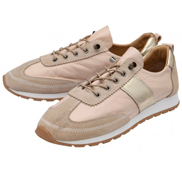 Lotus Lola Natural & Metallic Trainers