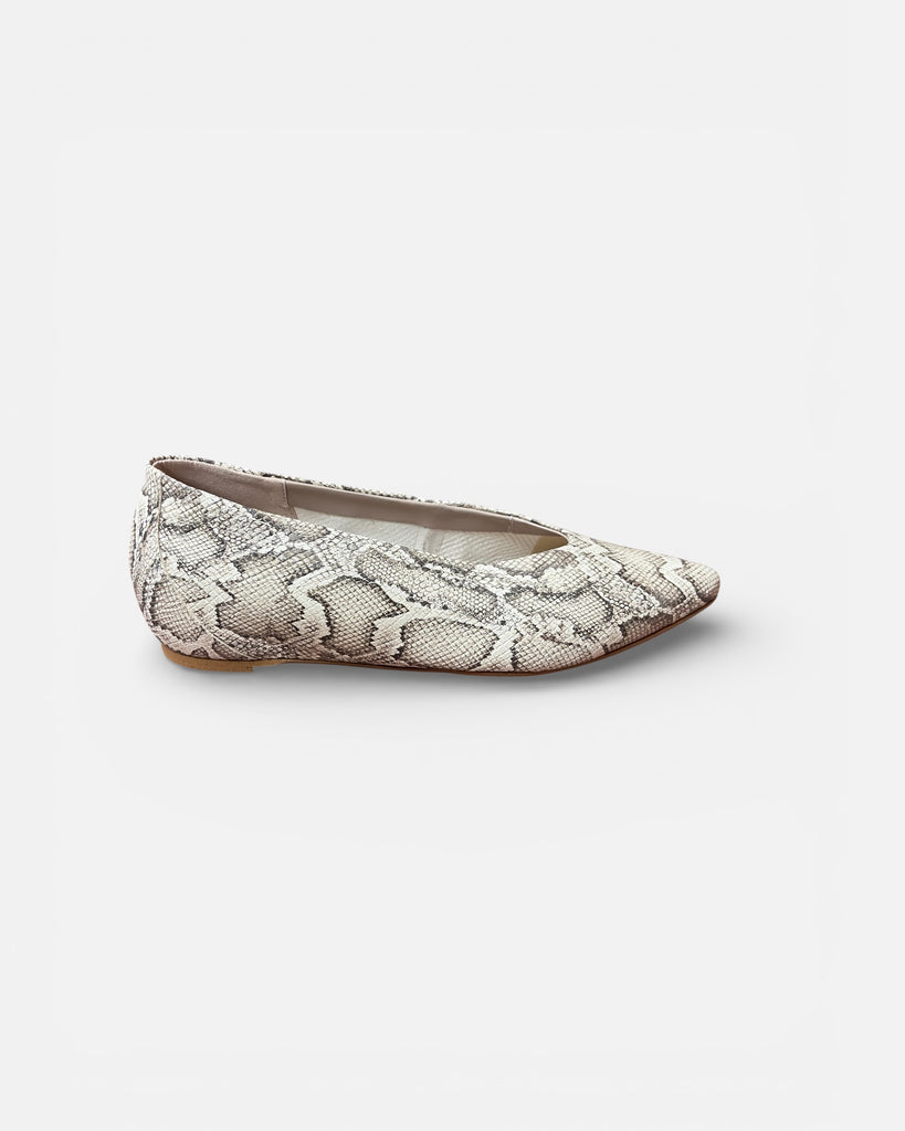 Wonders Snake Print Ballerina Pump A-3802