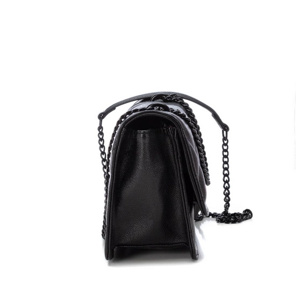 Black Quilted Chain Handle XTI Handbag