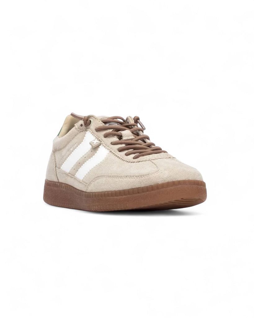 XTI Beige Trainers with Bungee Laces