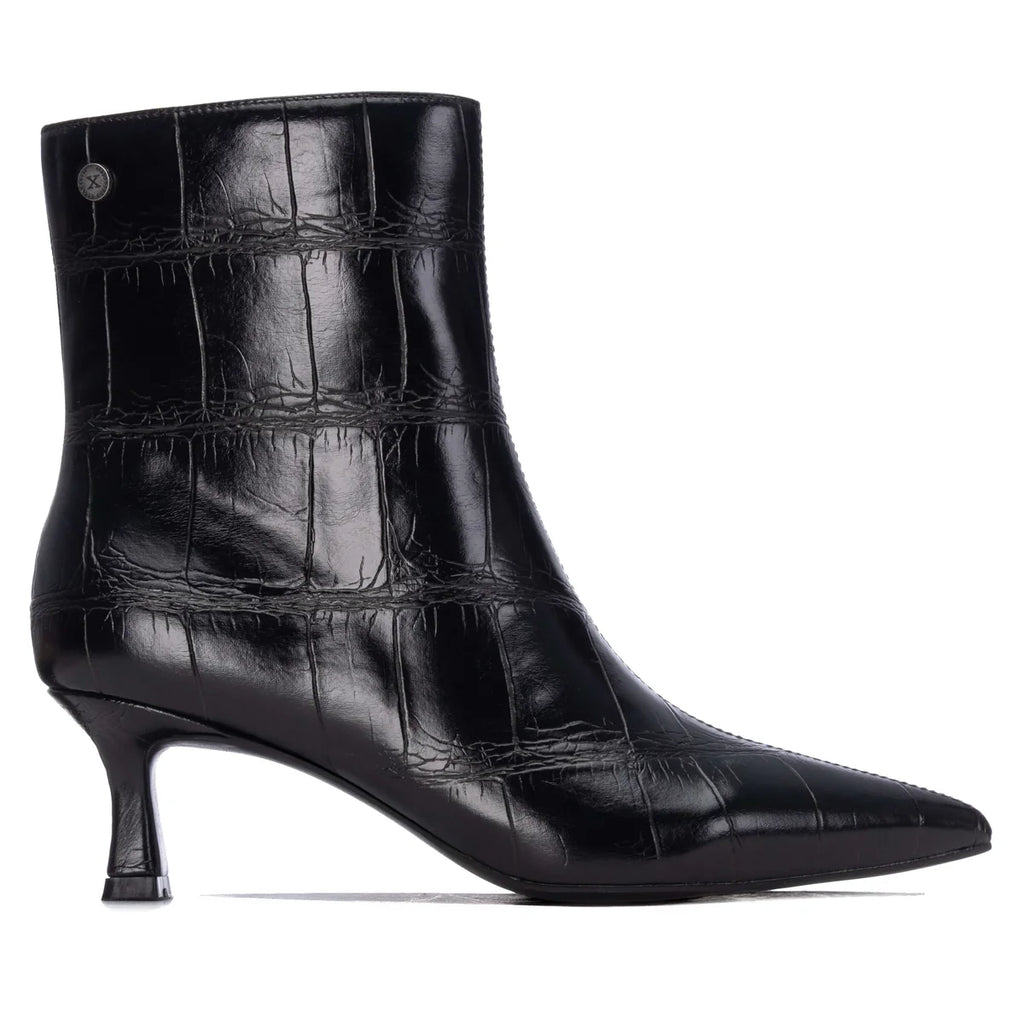 XTI 146218 Black Croc Ankle Boots