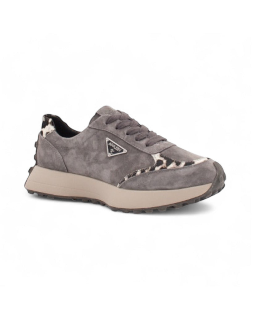 Kate Appleby Berk Pewter Leopard Trainers