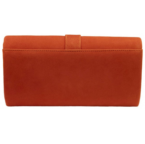 Orange Suede Clarinda Bag