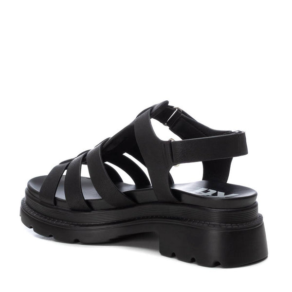 Black Chunky Multi Strap XTI Sandals
