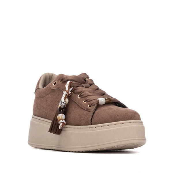 Refresh 176187 Brown Suede Chunky Sole Trainers