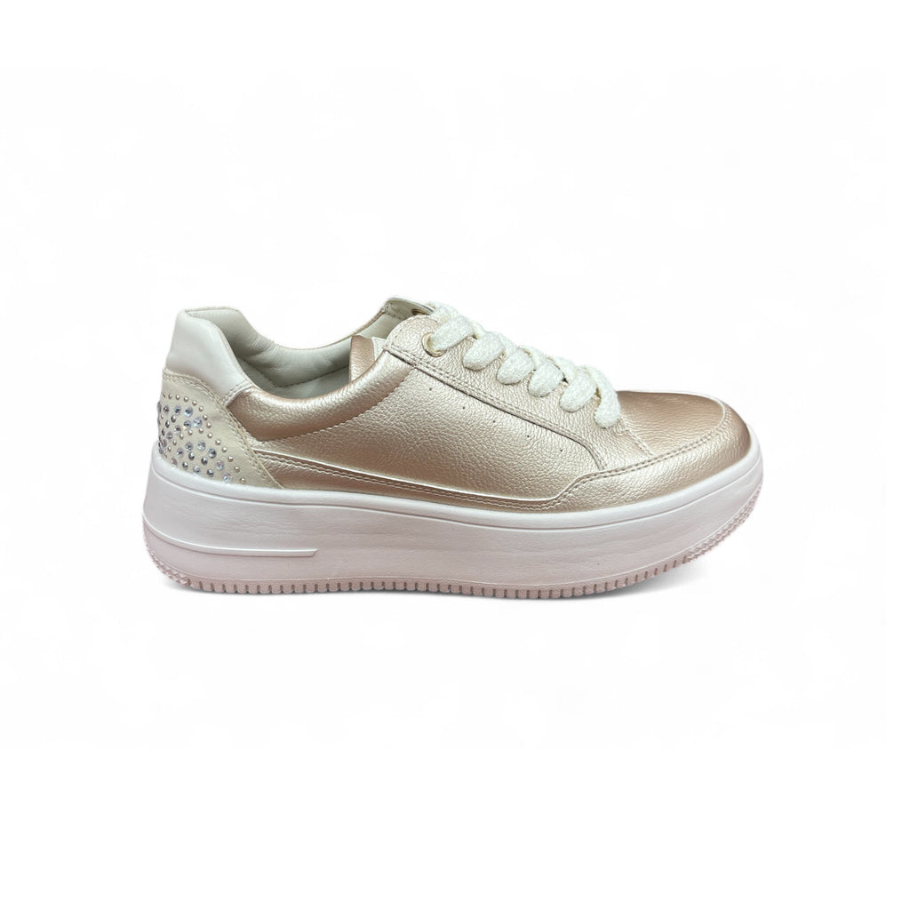 Zanni & Co. Abula Gold Diamonte Trainers