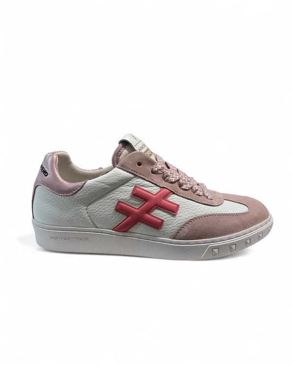 Another Trend Rose Pink & White Gum Sole Trainers