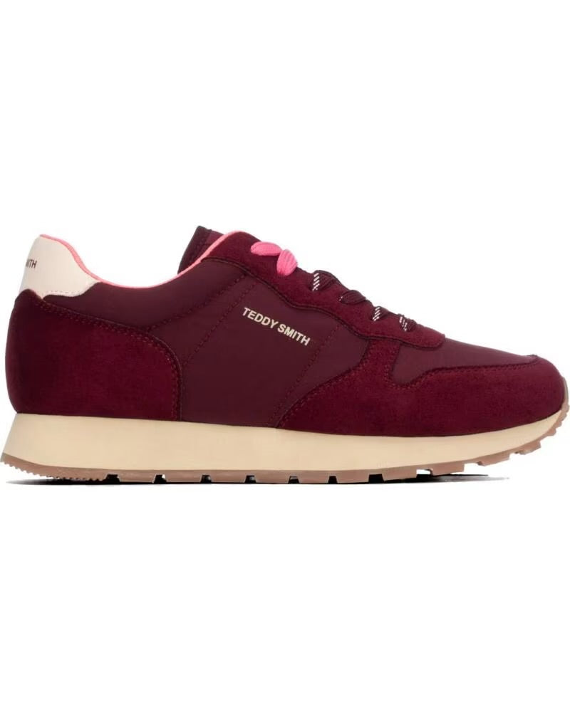 Teddy Smith 121141 Burgundy & Pink Trainers