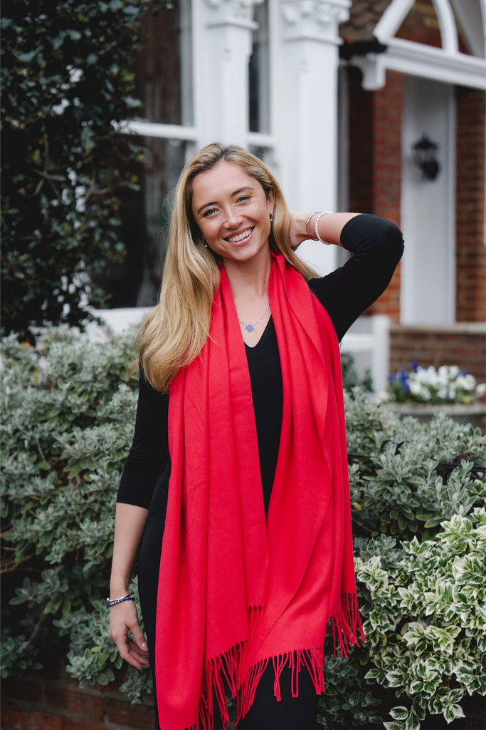 Red Pashmina