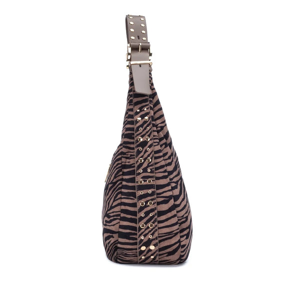 XTI 184715 Taupe Zebra Print Handbag