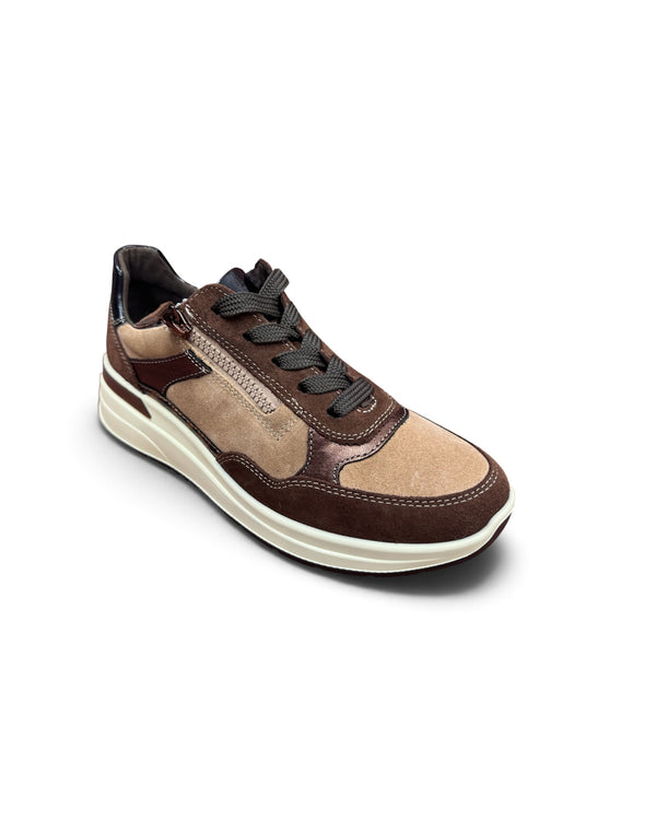 Ara Garda 12-57702-26 Mocha, Biscuit Wedge Trainers