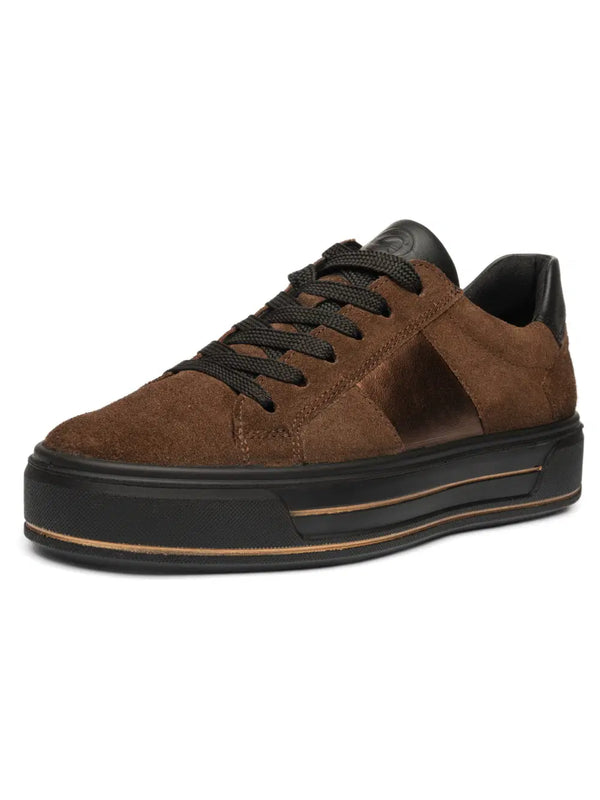 Ara Canberra 12-23004-03 Mocha & Black Suede Trainers