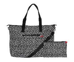 Donna May Black & White Spotty Weekender Bag